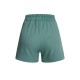 Mint Green  Solid Pleating Decorative Pocket Shorts