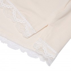 White Summer Lace Elastic Pajama Pants